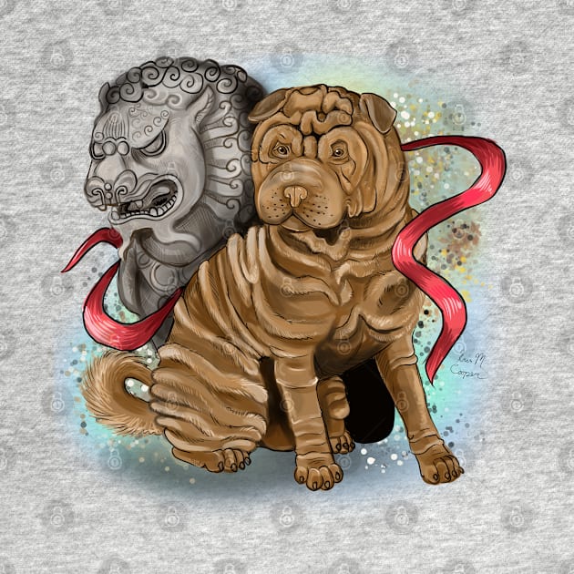 Chinese Zodiac Year of the Dog Sherpei by Shadowind